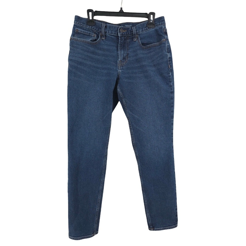 Old Navy Athletic Tapered Mid Rise Blue Stretch Denim Jeans Mens 32x32